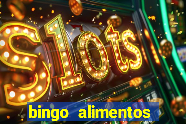 bingo alimentos para imprimir